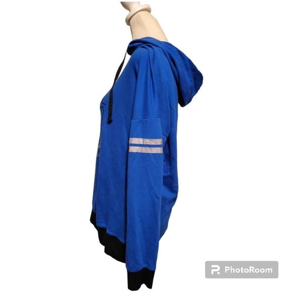 Material Girl Women's Hoodie Size Large ... "Don't be afraid to sparkle" - Picture 4 of 5